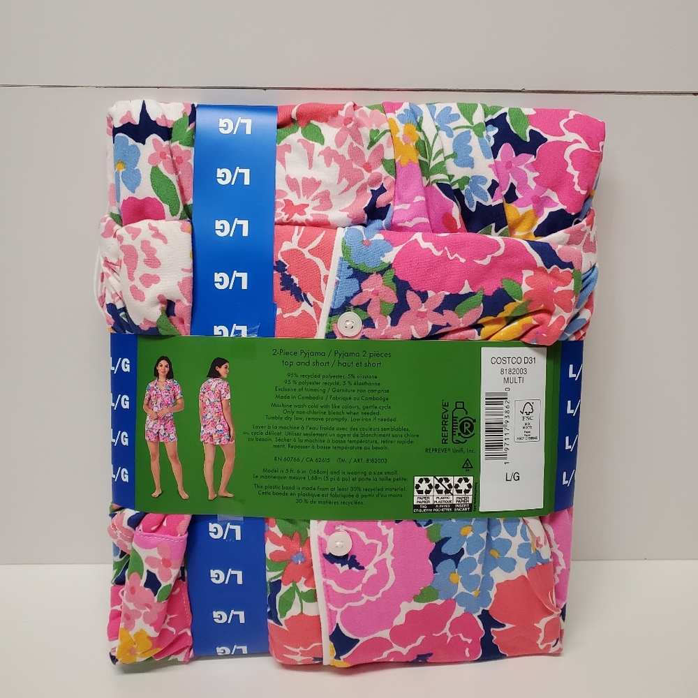 kate spade Floral Pajama Set - Pink and White - Picture 4 of 6